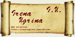 Irena Ugrina vizit kartica